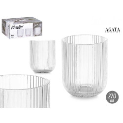COPO BAIXO 270ML TRANSPARENTE RISCAS