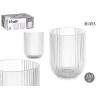 BICCHIERE BASSO 270ML STRISCE TRASPARENTI
