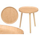 TABLE D'APPOINT RONDE BOIS NATUREL DIAM 40CM