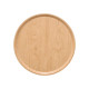 MESA AUXILIAR REDONDA MADEIRA NATURAL 40CM DIÂM