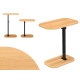 MESA AUXILIAR AJUSTÁVEL MADEIRA PRETA 48X30CM