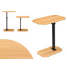 TABLE D'APPOINT AJUSTABLE 48X30CM NOIR BOIS