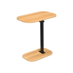 TABLE D'APPOINT AJUSTABLE 48X30CM NOIR BOIS