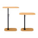 TABLE D'APPOINT AJUSTABLE 48X30CM NOIR BOIS
