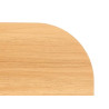 TABLE D'APPOINT AJUSTABLE 48X30CM NOIR BOIS