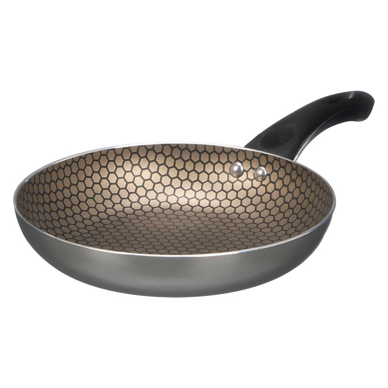 POÊLE INDUCTION ANTIADHÉSIVE NID D'ABEILLE GRIS 20
