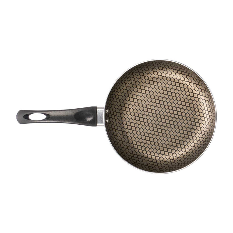 POÊLE INDUCTION ANTIADHÉSIVE NID D'ABEILLE GRIS 22