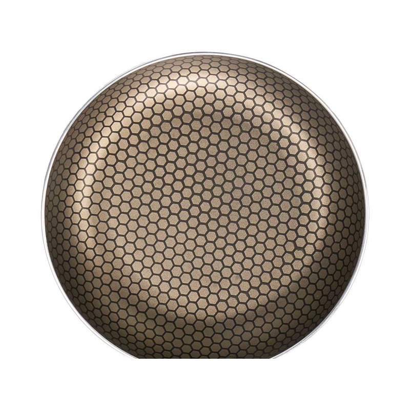 POÊLE INDUCTION ANTIADHÉSIVE NID D'ABEILLE GRIS 22