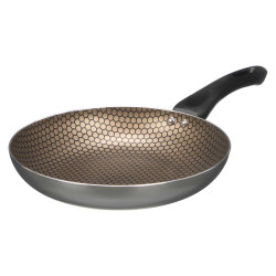POÊLE INDUCTION ANTIADHÉSIVE NID D'ABEILLE GRIS 24