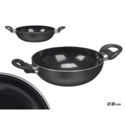 WOK ANSES ANTHRACITE 20CM