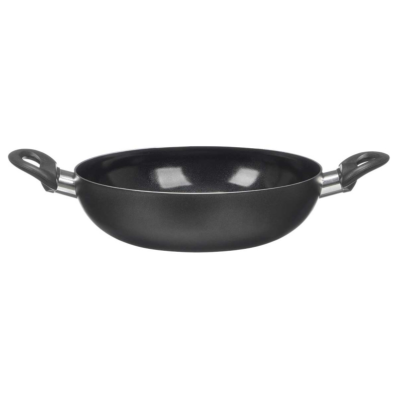 WOK POIGNÉES ANTHRACITE 24CM