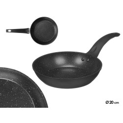 POÊLE INDUCTION ANTIADHÉSIVE ALUMINIUM NOIR 20CM