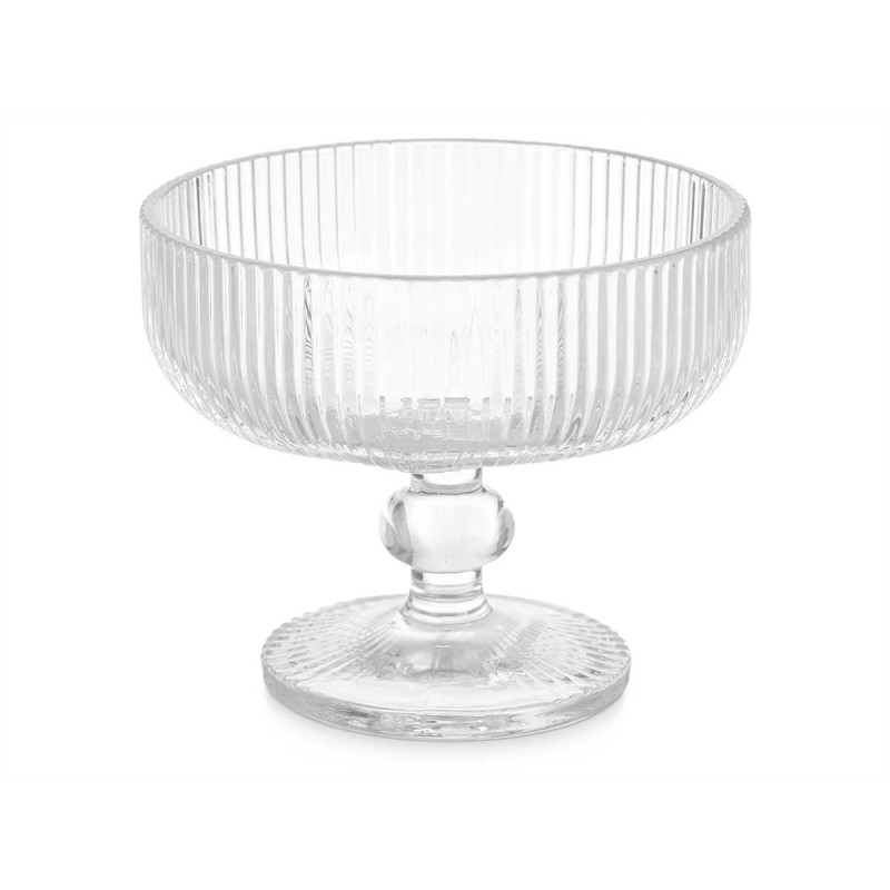 TAÇA GELADO 310ML TRANSPARENTE RISCAS