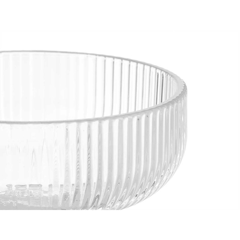TAÇA GELADO 310ML TRANSPARENTE RISCAS
