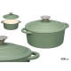 CACAROLA FERRO FUNDIDO VERDE 20CM
