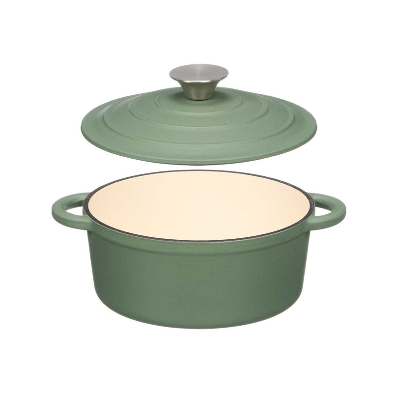 CASSERUOLA GHISA VERDE 20CM