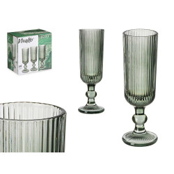 COPA CAVA VERDE MUSGO RAYAS 160ML