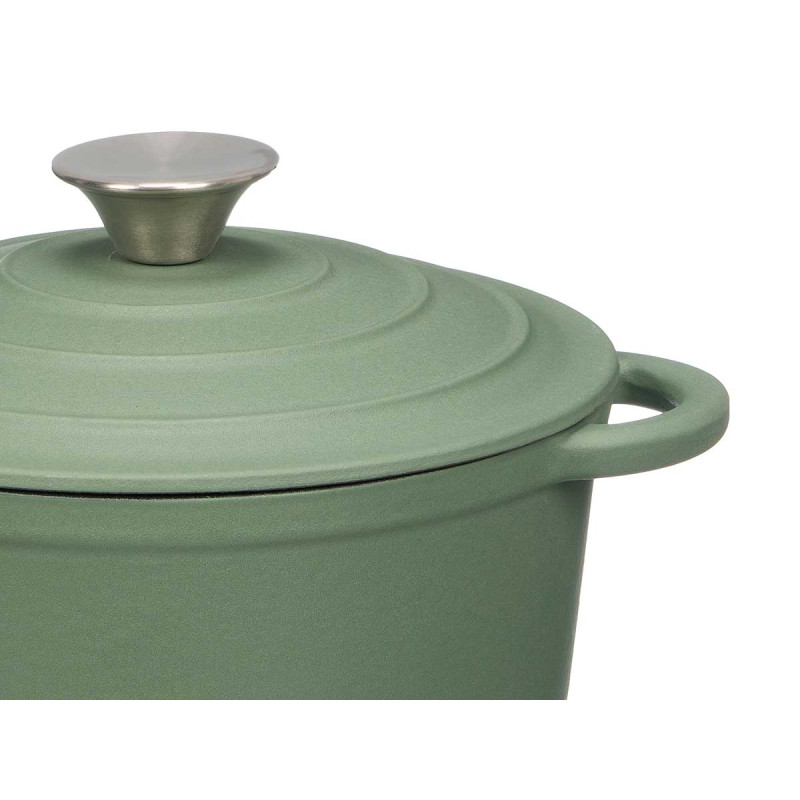 CASSERUOLA GHISA VERDE 20CM