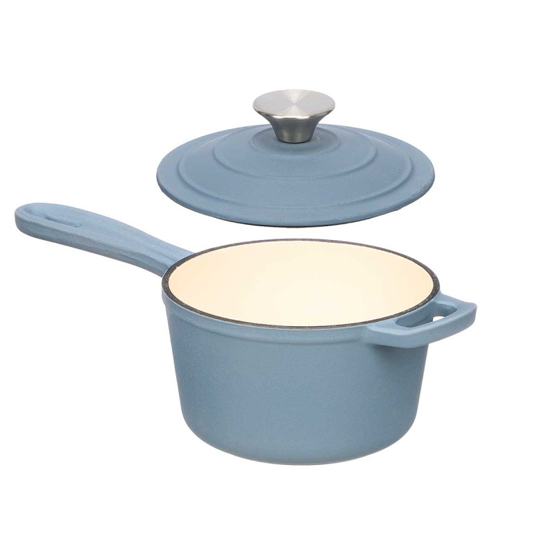 CASSERUOLA GHISA BLU 34X17X10CM