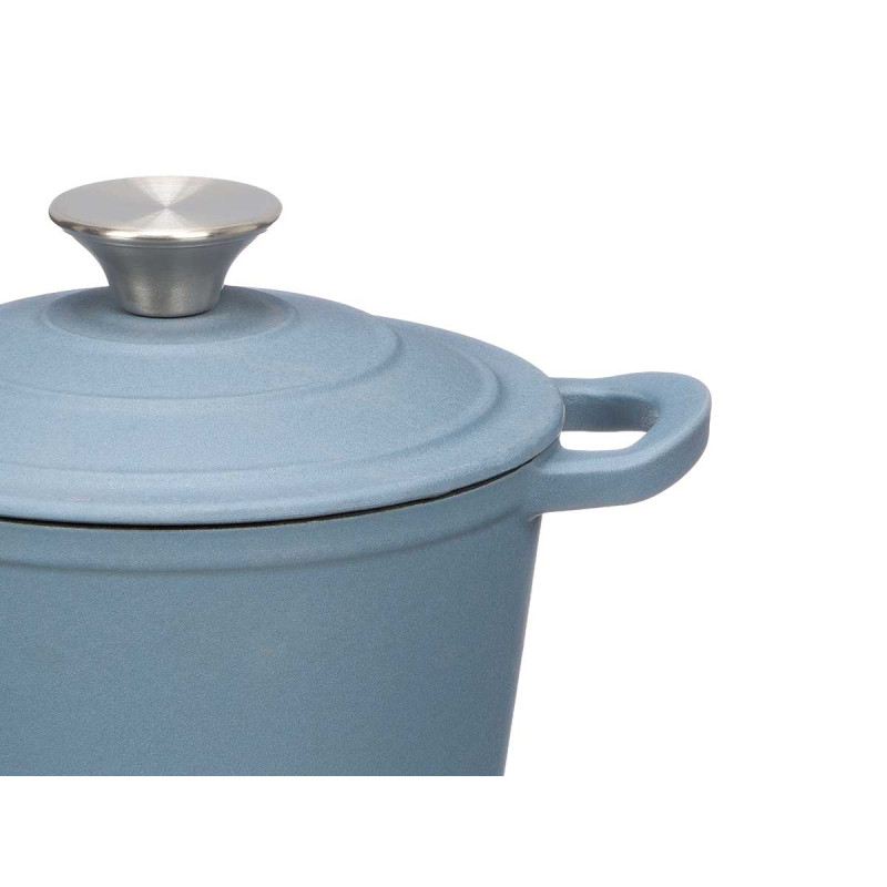 CASSERUOLA GHISA BLU 34X17X10CM