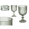 BICCHIERE DA ACQUA 370ML STRISCE VERDE MUSCHIO