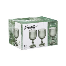 COUPE À EAU 370ML VERT MOUSSE RAYURES