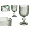 COUPE À VIN 260ML VERT MOUSSE RAYURES