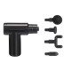 BLACK MASSAGER 4 ATTACHMENTS 6 SPEEDS 20W
