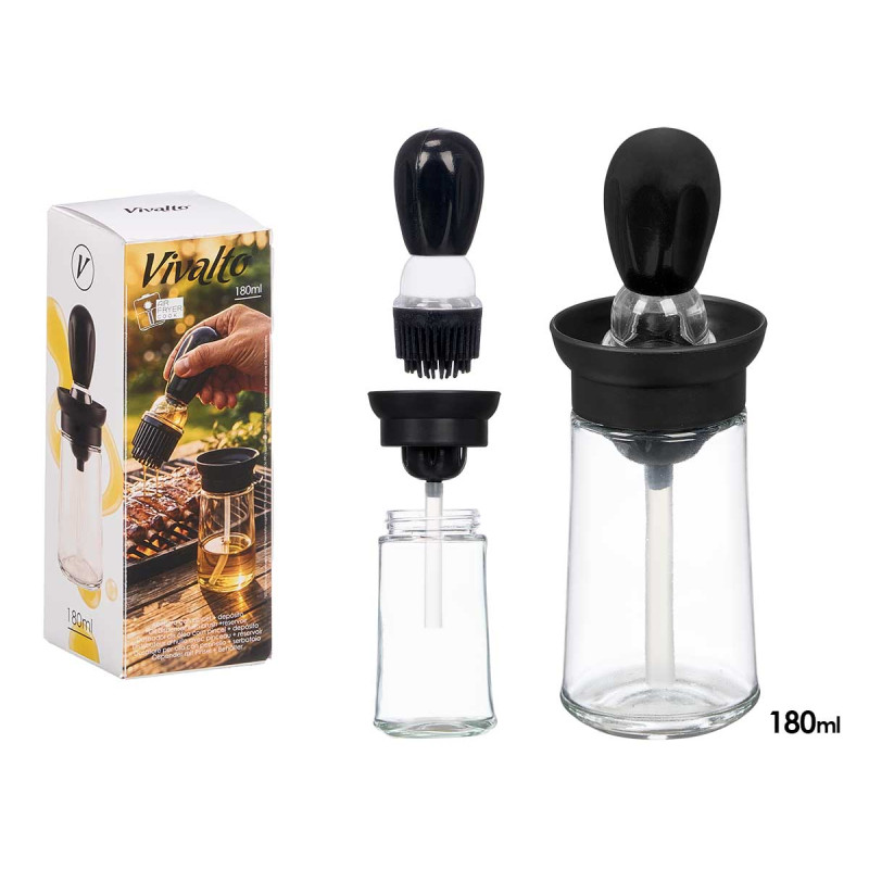 DISTRIBUTORE OLIO PENNELLO SERBATOIO NERO