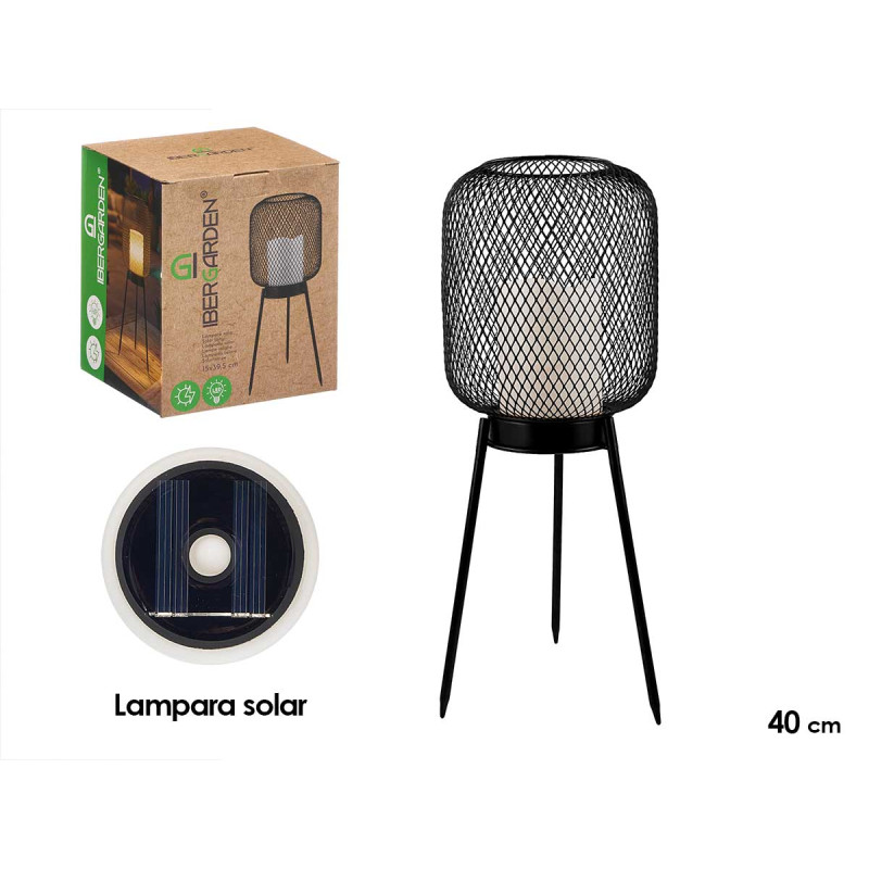 PORTE-BOUGIE MAILLE LUMIÈRE LED SOLAIRE