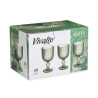 BICCHIERE DA VINO 260ML STRISCE VERDE MUSCHIO 