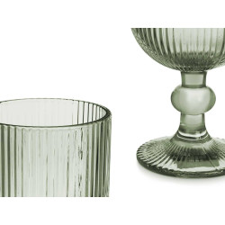 COUPE À VIN 260ML VERT MOUSSE RAYURES