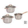 SET 5PCS PENTOLE COLORE RAME MANICI