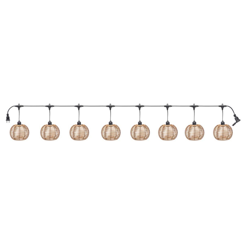 GUIRLANDE LED 8 LANTERNES RONDES 4M EXTÉRIEUR