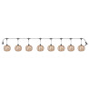 OUTDOOR LED STRING LIGHTS WITH 8 ROUND LANTERNS 4M