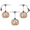 TIRA LED 8 FAROLES REDONDOS 4MTS EXTERIOR