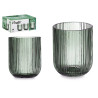 COPO BAIXO 270ML VERDE RISCAS