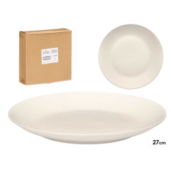PRATO RASO PORCELANA LISO 27CM