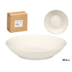 PRATO FUNDO LISO PORCELANA 20,5CM