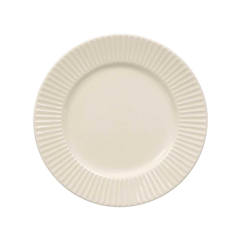 PRATO LADO PORCELANA RISCAS ELEVADAS 20,5CM