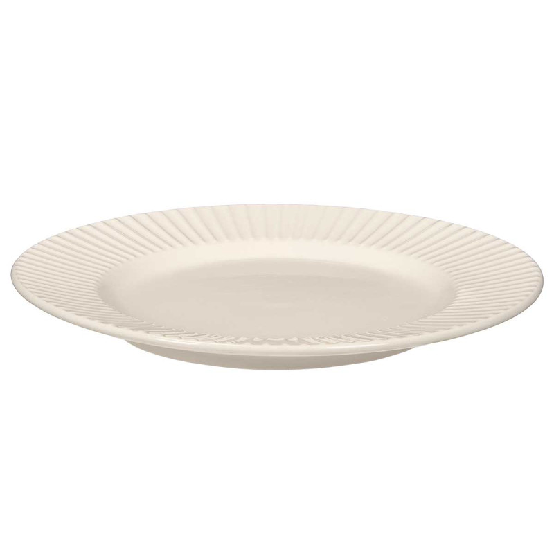 PRATO LADO PORCELANA RISCAS ELEVADAS 20,5CM