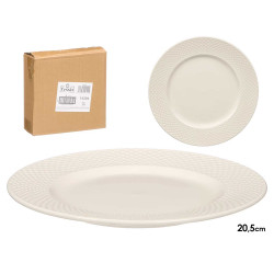 PRATO LADO PORCELANA LOSANGO ELEVADO 20,5CM