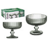 TAÇA GELADO 310ML VERDE RISCAS