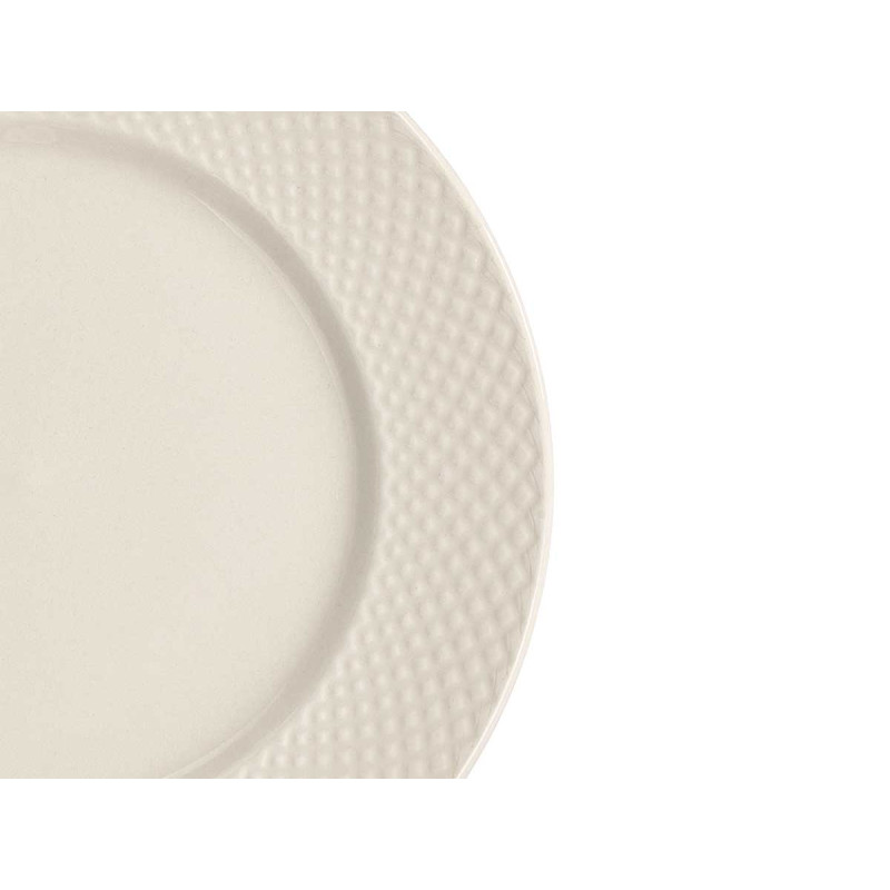 PIATTO LATERALE ROMBO RIALZATO PORCELLANA 20,5CM
