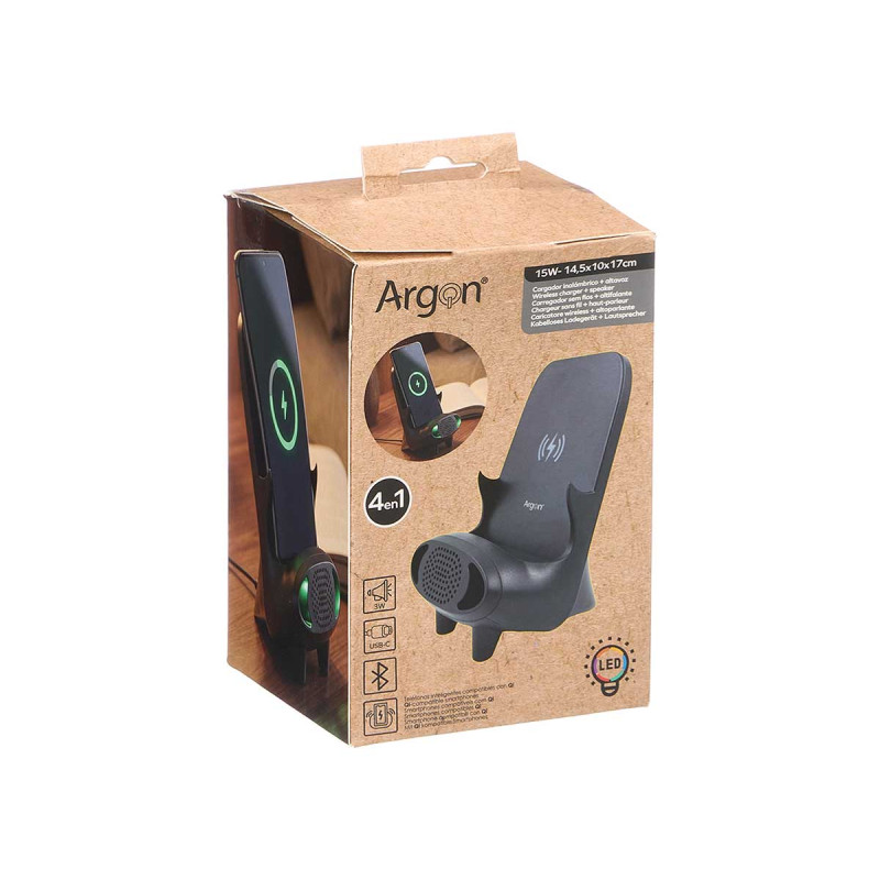 CARICATORE WIRELESS ALTOPARLANTE LED
