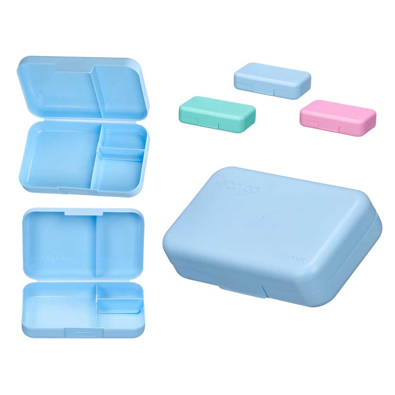 LANCHEIRA DUPLA PLASTICO SORT 3 COR