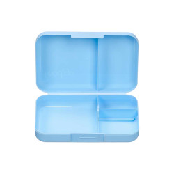 PLASTIC DOUBLE LUNCH BOX ASRT 3 COL