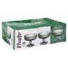 TAÇA GELADO 310ML VERDE RISCAS