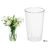 CONICAL ACRYLIC VASE 30X18X13CM