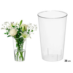 VASO CONICO ACRILICO 38X21X16CM